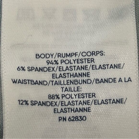 Lands' End Repreve Active Outdoor Pant Teal Tye Dye Floral Womens Medium 10-12 - Picture 9 of 10